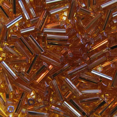 Sundance 6mm Bugle Beads – Light Gold