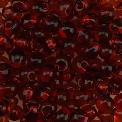 Sundance Drop Bead 3.4mm- Dark Red