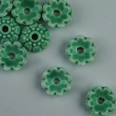 Sundance Fab Flowers & Leaves – Rosette Seafoam