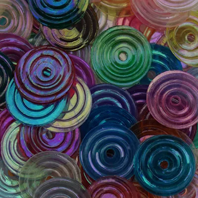 Sundance Sequin Shapes – Etched Pastel Round
