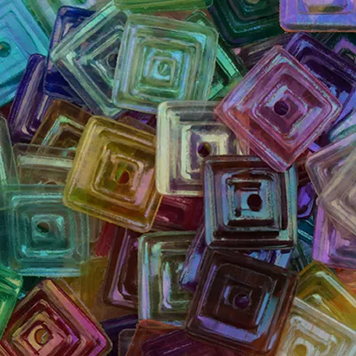 Sundance Sequin Shapes – Etched Pastel Square