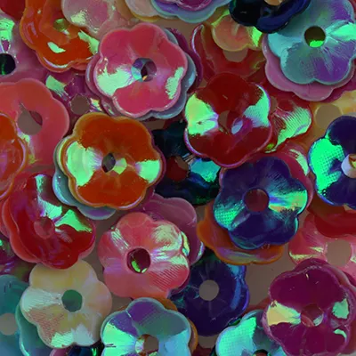 Sundance Sequin Shapes – Iridescent Raised Flower