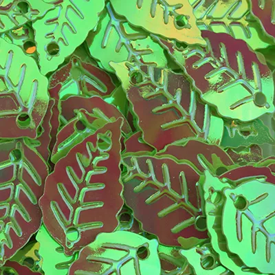 Sundance Sequin Shapes – Light Green Leaf