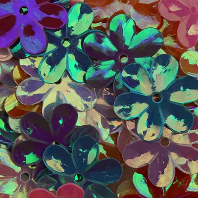 Sundance Sequin Shapes – Opaque Flower Large