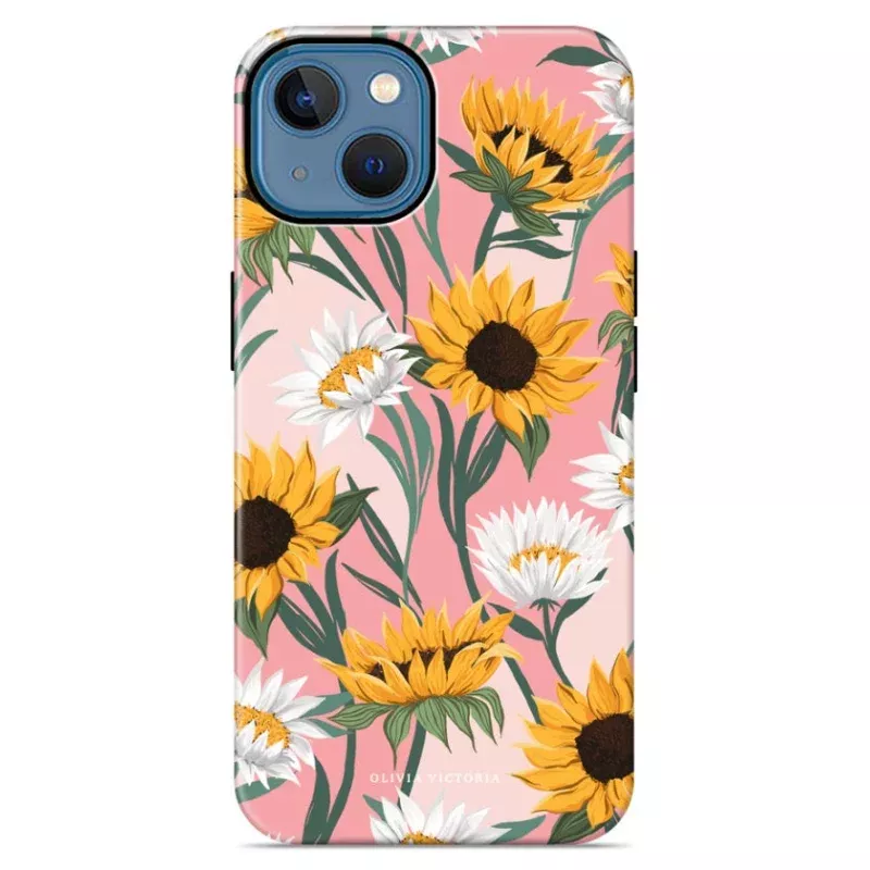 Sunflowers in Pink Phone Case