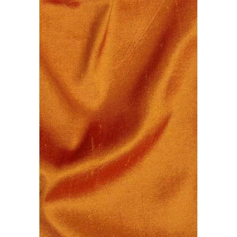 Sunset Orange Silk Shantung 54″ Fabric