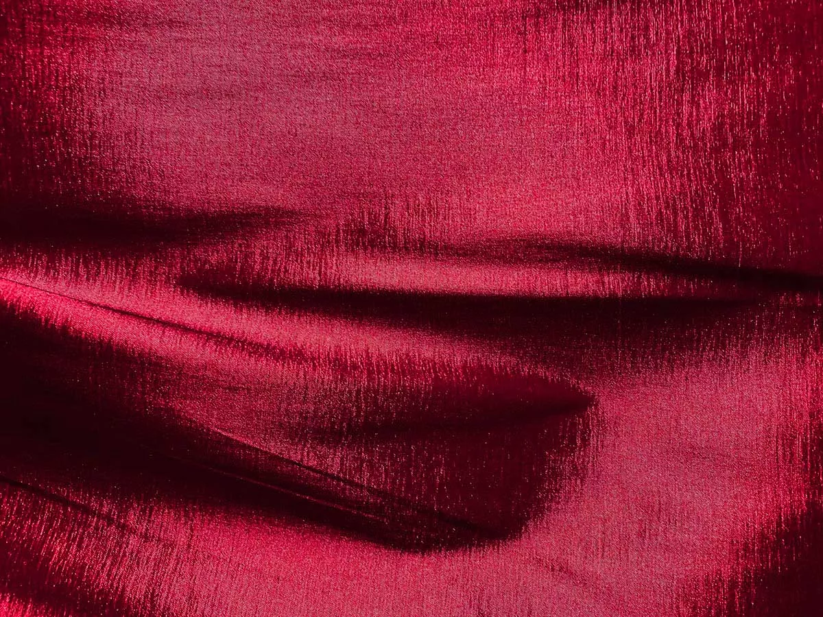 Superior Stretch Taffeta Fabric - Burgundy