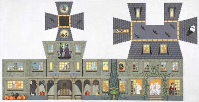 Susan Roberts Needlepoint – Halloween House