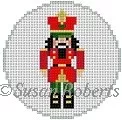 Susan Roberts Needlepoint – Nutcracker 2.5″ Round
