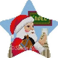 Susan Roberts Needlepoint – Santa’s Cookies Star