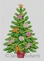 Susan Roberts Needlepoint – Sea Shell Tree Ornament
