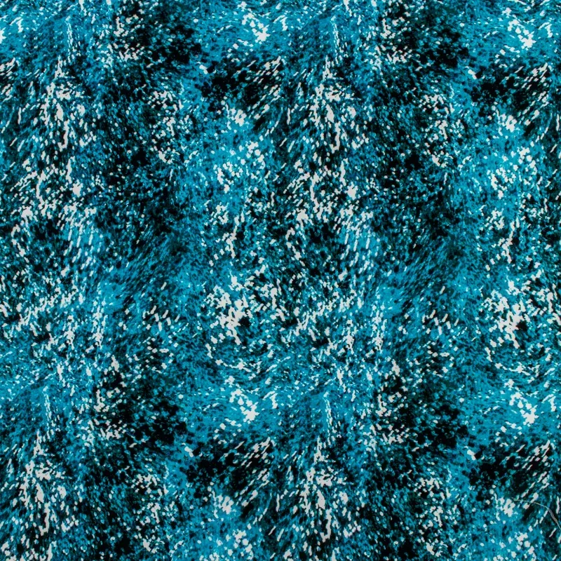 Swim Suit Knit Print – TULUM – 008 – Teal