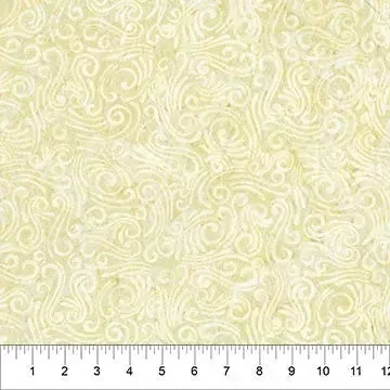 Swirls II Beige Cotton Wideback Fabric per yard