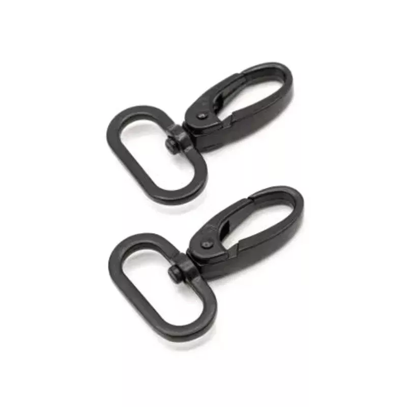 Swivel Hook 1in, in Black Metal, Set of Two from byAnnie