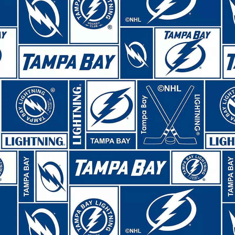 Tampa Bay Lightning – NHL Fleece Print – Patchwork