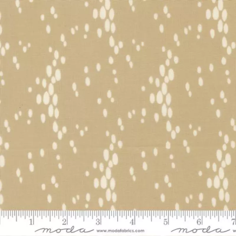 Tan Arabesque Vista Moonbeam Cotton 44"/45" Fabric Per Yard