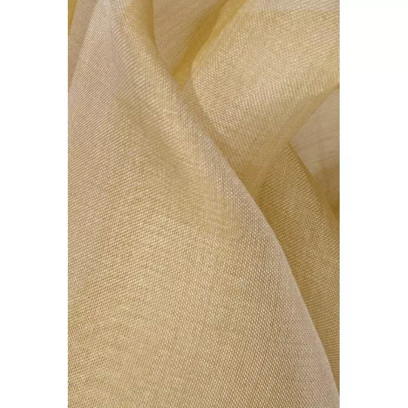 Tan Gold Silk Organza Fabric