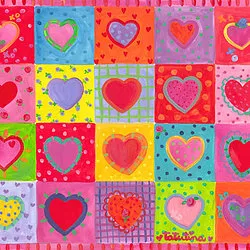 Tango & Chocolate – Hearts Quilt