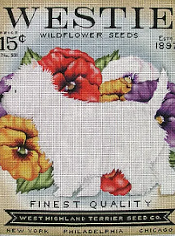 Tango & Chocolate Needlepoint – Westie