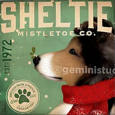Tango & Chocolate – Sheltie Mistletoe