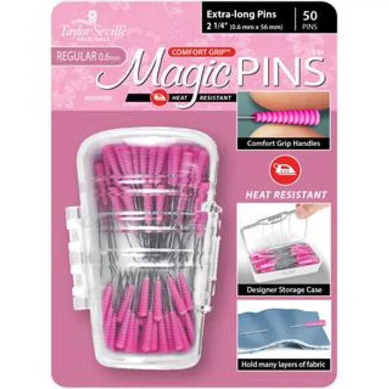 Taylor Seville Magic Pins 2 1/4″ Regular Extra Long 50pc