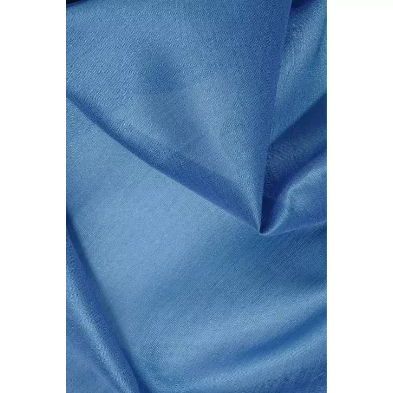 Teal Cotton Silk Fabric