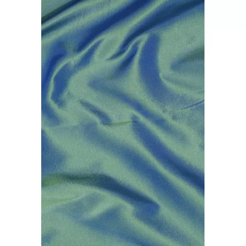 Teal Light Taffeta Silk Fabric