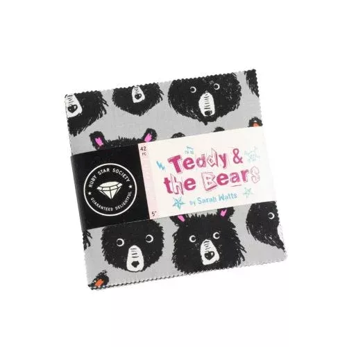 Teddy and The Bears Charm Pack | Sarah Watts | Ruby Star Society | RS2102PP | Sold As A Bundle