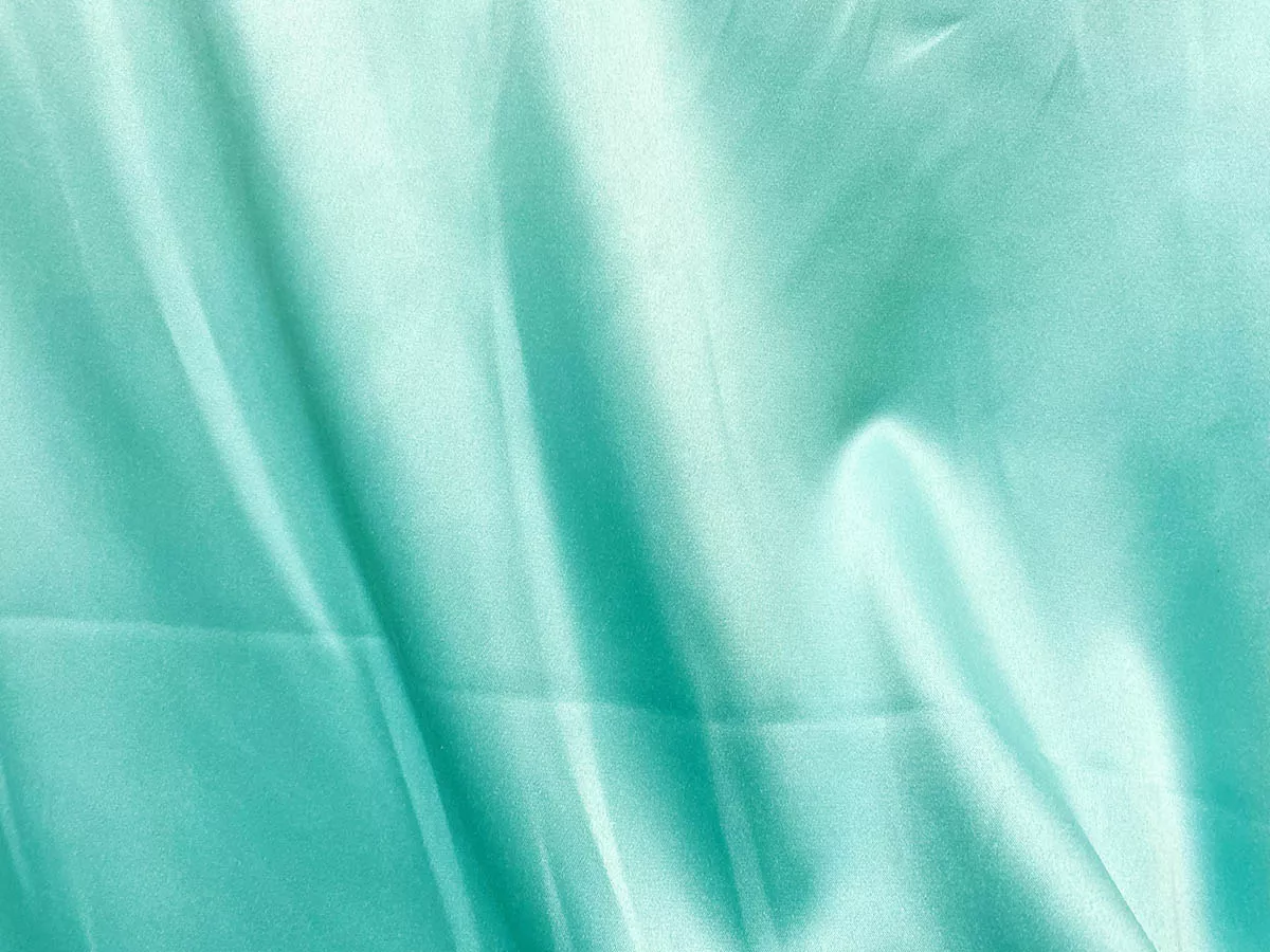 Temptress Stretch Satin Fabric - Aqua