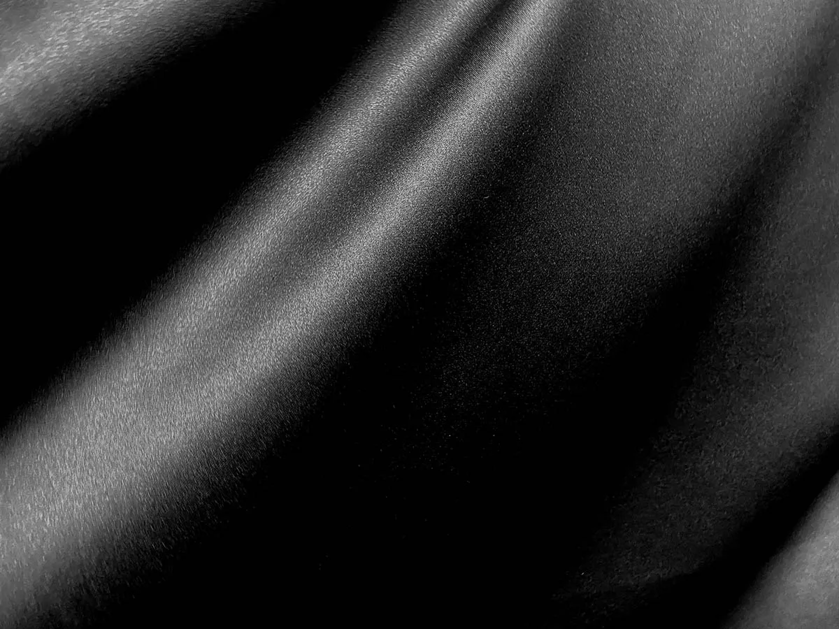 Temptress Stretch Satin Fabric - Black