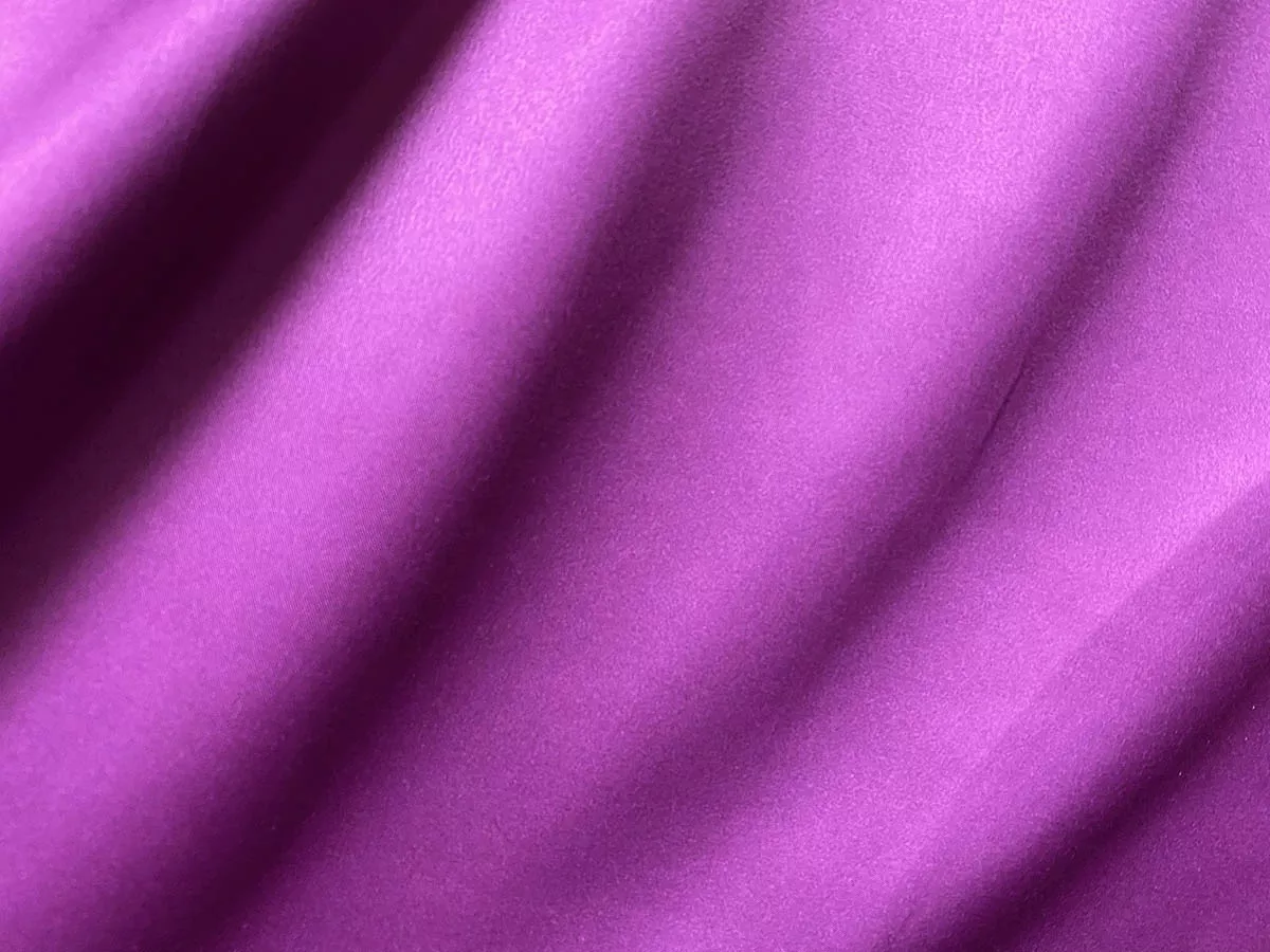 Temptress Stretch Satin Fabric - Raspberry