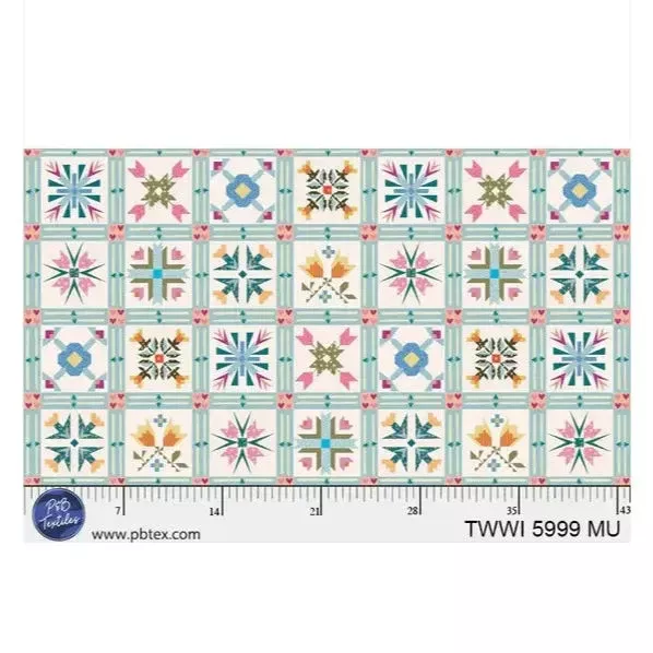 Things With Wings Geo Florals 44″/45″ Fabric Per Yard