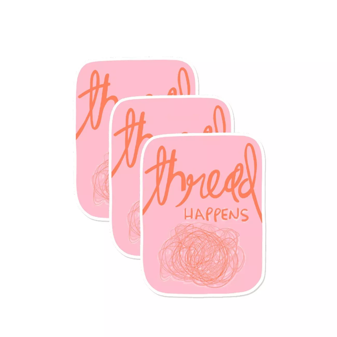 Thread Happens Sticker 3pk