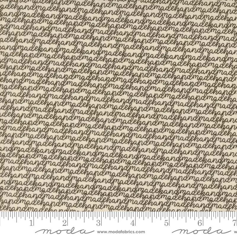 Threads Porcelain Black Handmade Yardage by Sweetwater for Moda Fabrics
