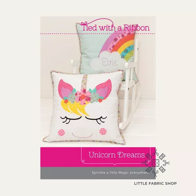 Tied with a Ribbon | Quilt Pillow Pattern | Unicorn Dreams