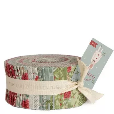 Tilda’s Merry Little Christmas 2.5 inch Design Roll (40 pieces)