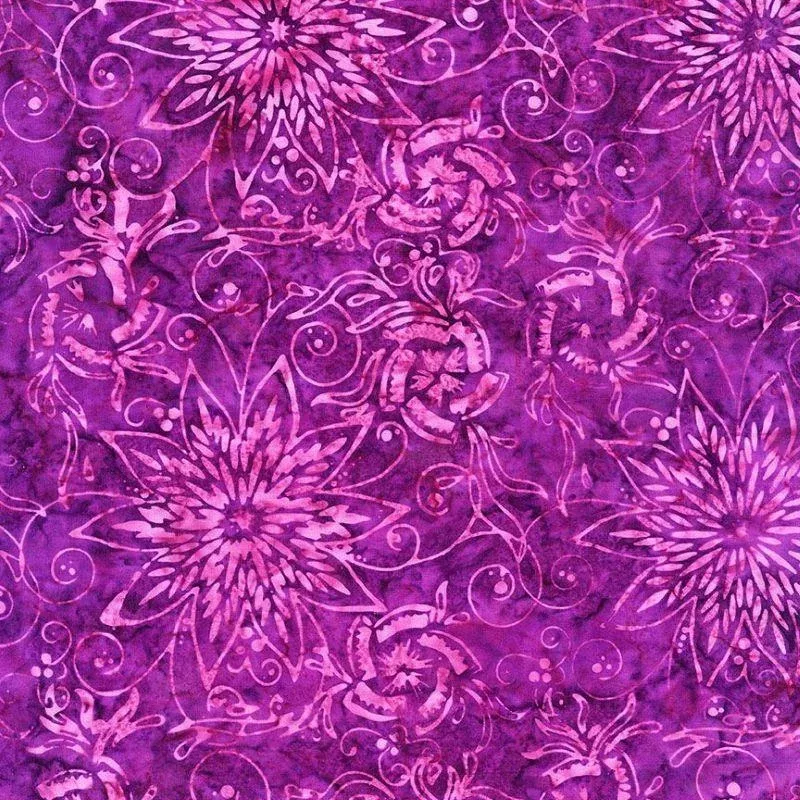 Timeless Treasures Hydrangea B8168 Magenta
