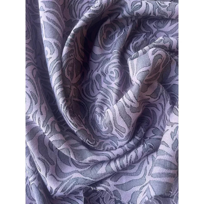 TINA 006 cotton stretch jacquard soft pink roses