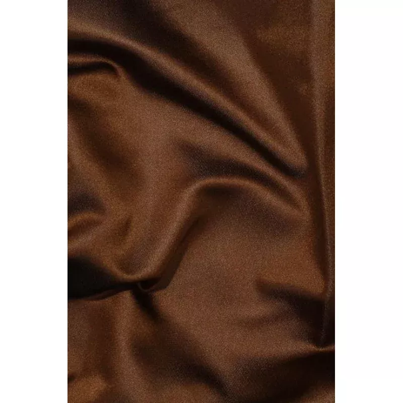 Toffee Silk Duchess Satin Fabric