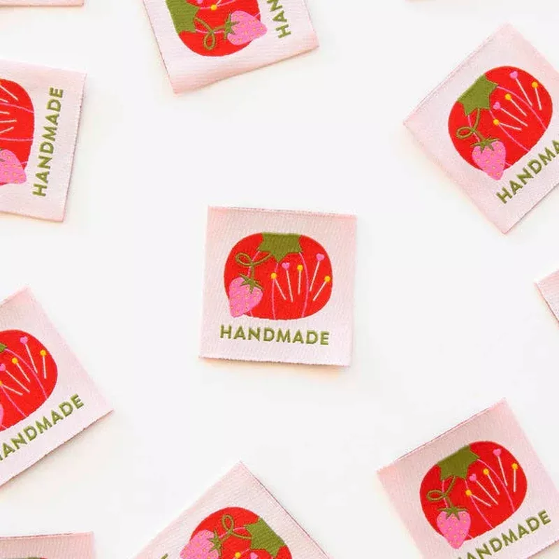 Tomato Pincushion Handmade | Fabric Labels