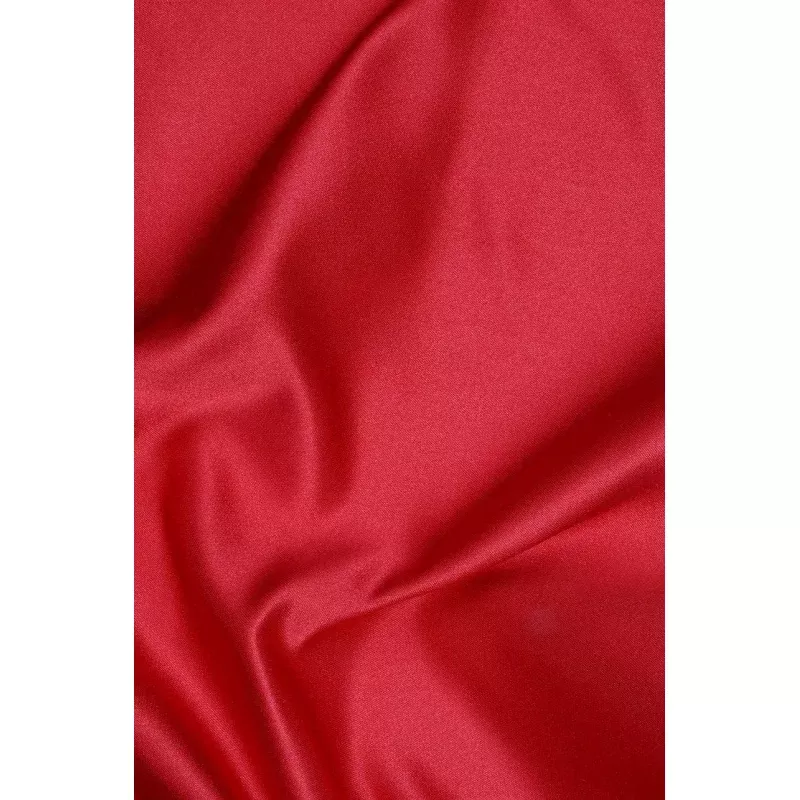 Tomato Red Double Face Duchess Satin Fabric