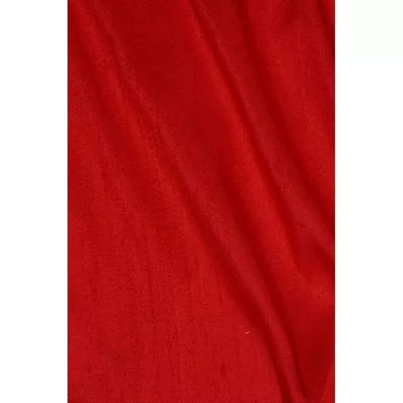 Tomato Red Dupioni Silk Fabric