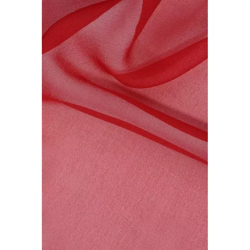 Tomato Red Silk Georgette Fabric