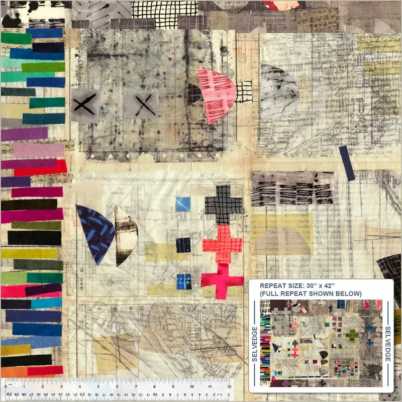Treasure Hunt Marcia Derse 43184P-X Multi Treasure Hunt High Density Cotton
