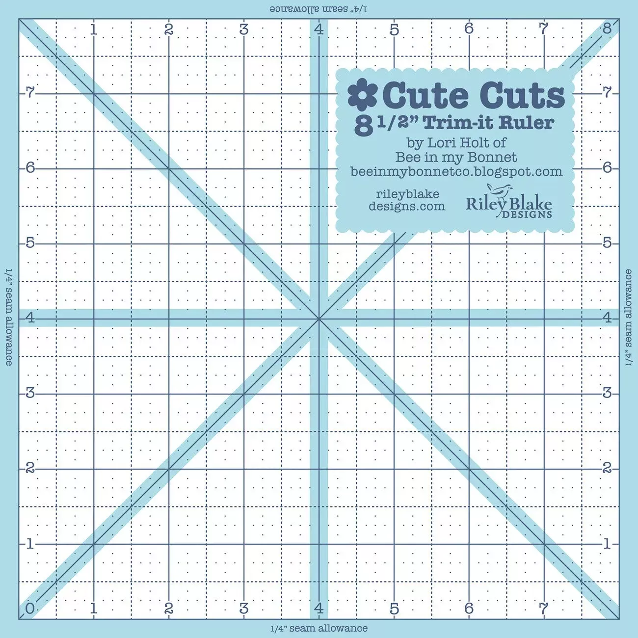 Trim It Ruler Square 8-1 /2in x 8-1 /2in