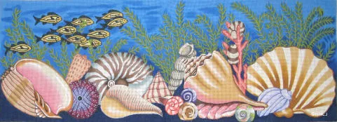 Trubey – Bench Cover, Runner Seashells