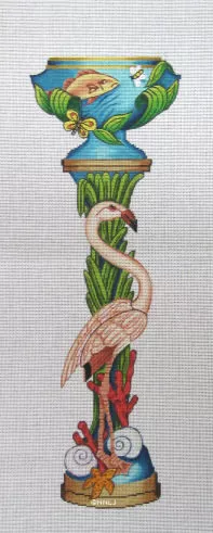 Trubey – Floral Firescreen Right Side – Flamingo