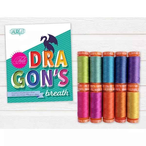 Tula Pink Solids Aurifil Thread Set – Dragon’s Breath