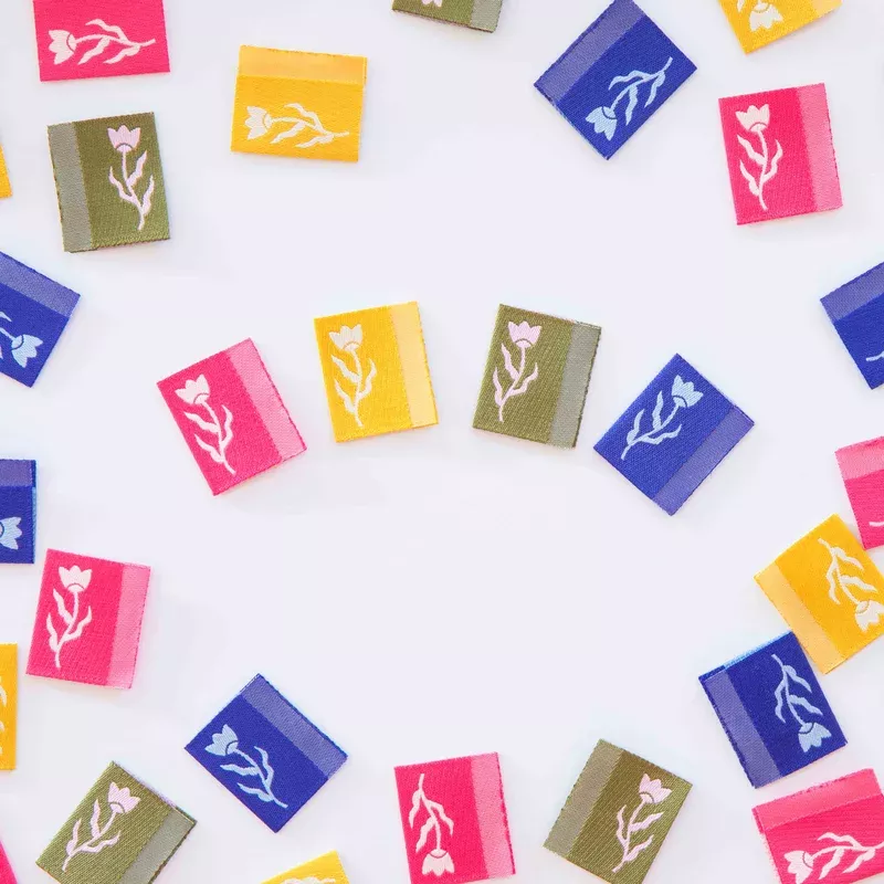 Tulip Woven Labels