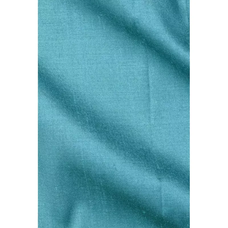 Turquoise Blue Silk Shantung 54″ Fabric